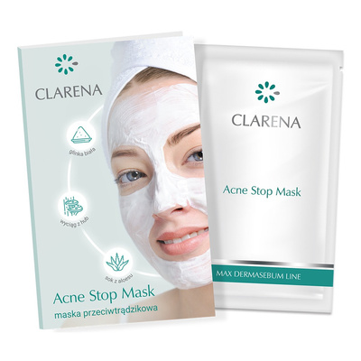 Clarena Acne Stop Mask Maska Głęboko Oczyszczająca 5ml