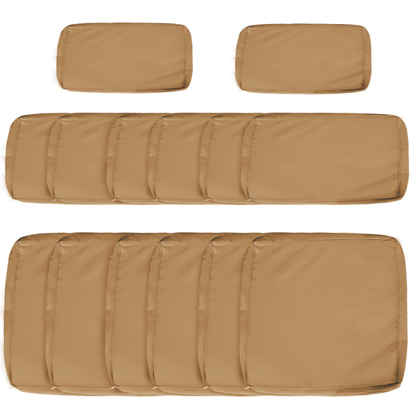 Outsunny 14 Pcs Outdoor Cushion Set - Beige