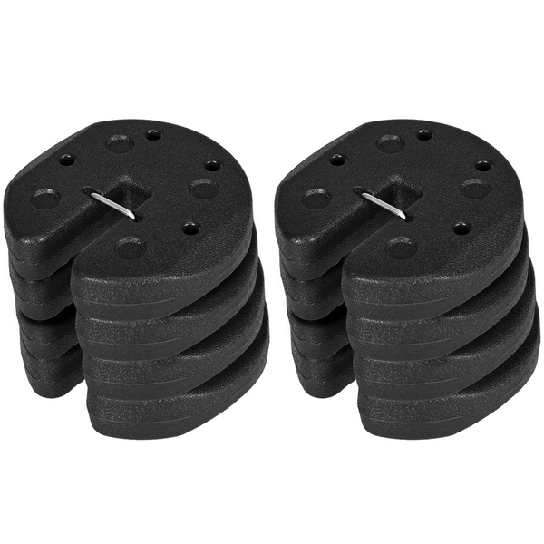 Outsunny Gazebo Weights Set of 8, 24KG Weights for Gazebo Legs with Reinforce Pins and Carry Belt, for Gazebos Shelters Marquees Tents