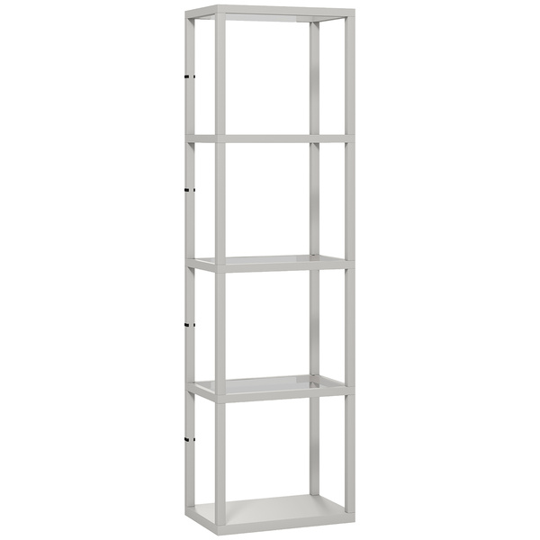 HOMCOM Four-Shelf Floor Lamp - Grey