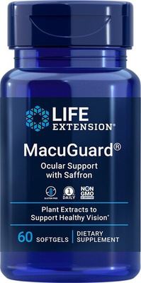 Life Extension MacuGuard Ocular Support z Szafranem Na Wsparcie Zdrowia Oczu 60 Kapsułek