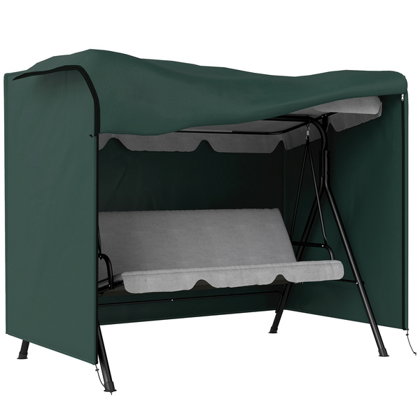 Outsunny 152 x 177cm Three-Seater Swing Chair Protective Cover Green