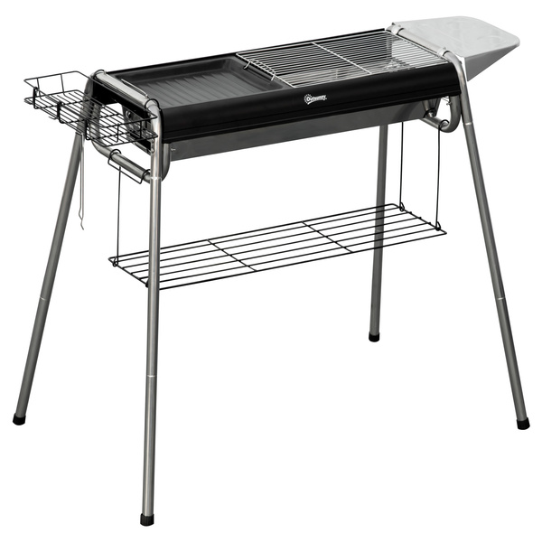 Outsunny Charcoal BBQ Grill - Black