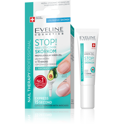 Eveline Nail Therapy Preparat Krem Żel do Usuwania Skórek z Olejkiem Awokado 12ml