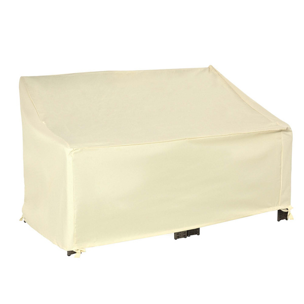 Outsunny 600D Oxford Cloth Furniture Cover, 2 Seater Sofa Protector for Garden Patio, Outdoor, Waterproof, Beige, 140L x 84W x 56/94H cm