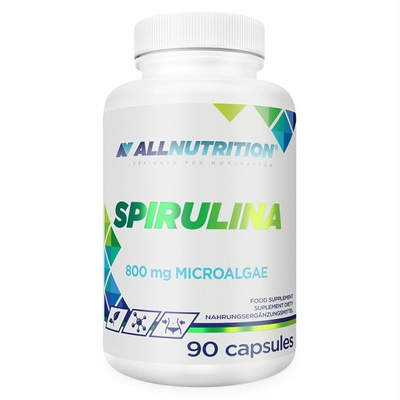 Allnutrition Spirulina 800mg 90 Kapsułek. - Wsparcie Witalności i Metabolizmu