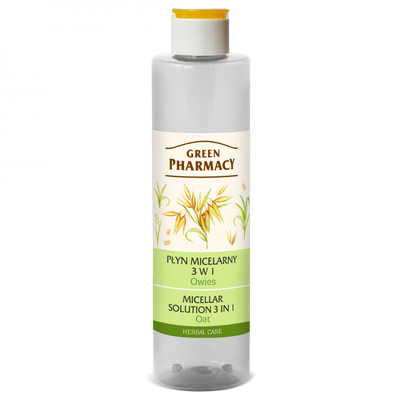 Green Pharmacy Naturalny Bezzapachowy Płyn Micelarny 3w1 Owies 250ml