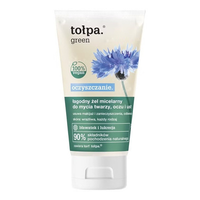 Tolpa Green Delikatny Micelarny Żel do Mycia Twarzy Oczu i Ust 150ml