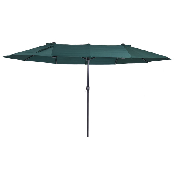 Outsunny 4.6m Double Garden Parasol - Green