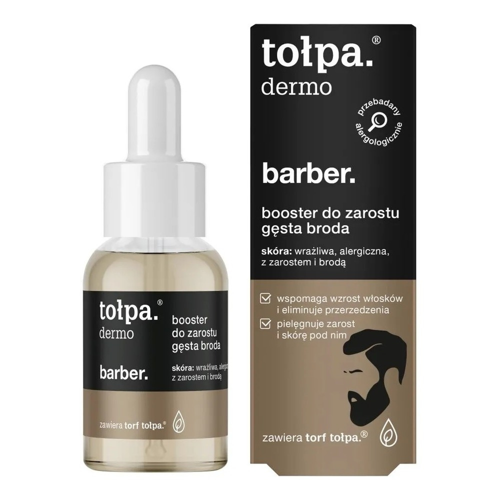 Tolpa Dermo Barber Booster do zarostu i gęstej brody dla mężczyzn 30ml
