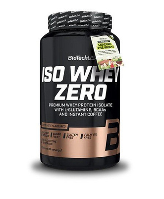 BioTechUSA Iso Whey Zero Izolat Białka Serwatkowego Caffe Latte 908g
