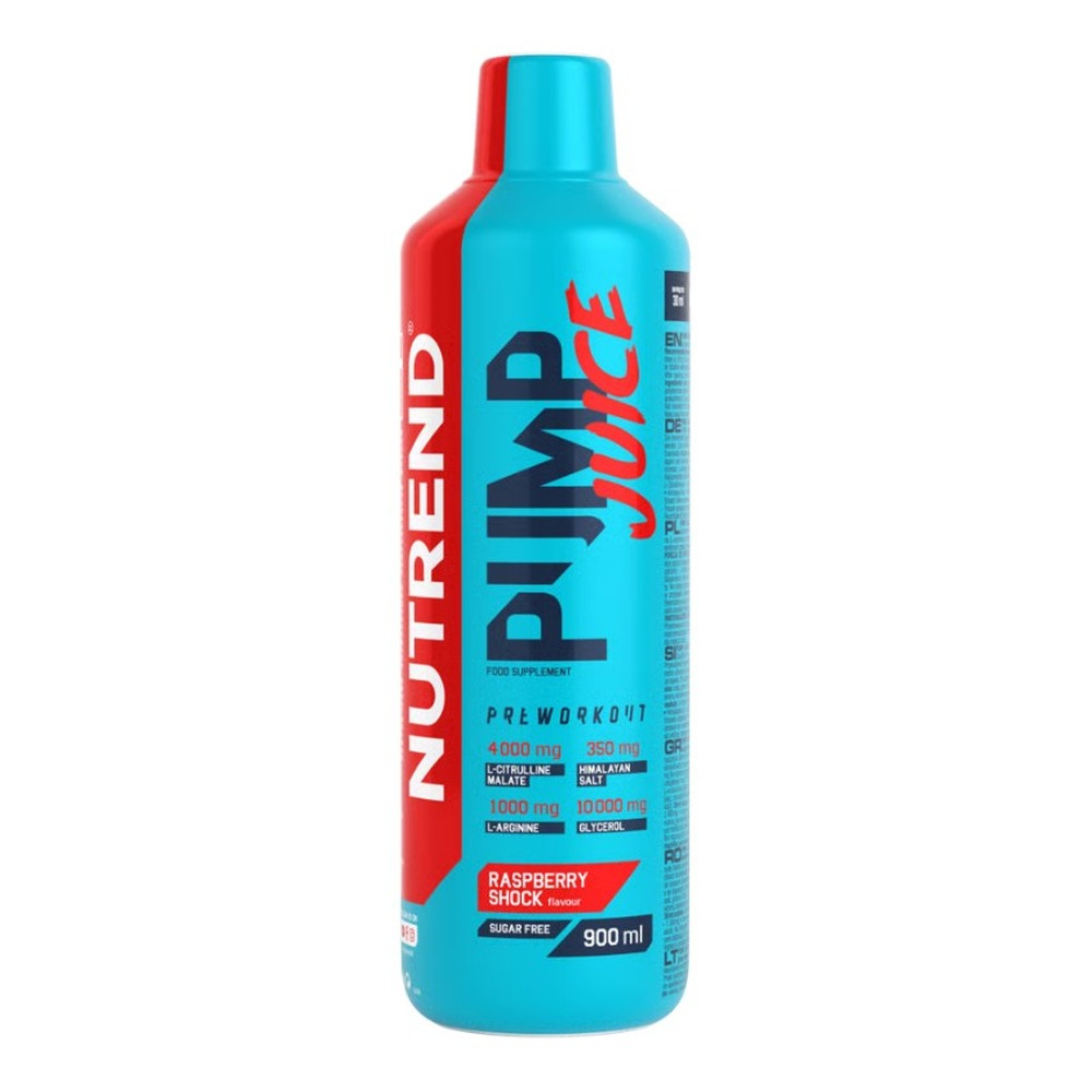 Nutrend Pump Juice Płyn Przedtreningowy Raspberry Shock 900ml