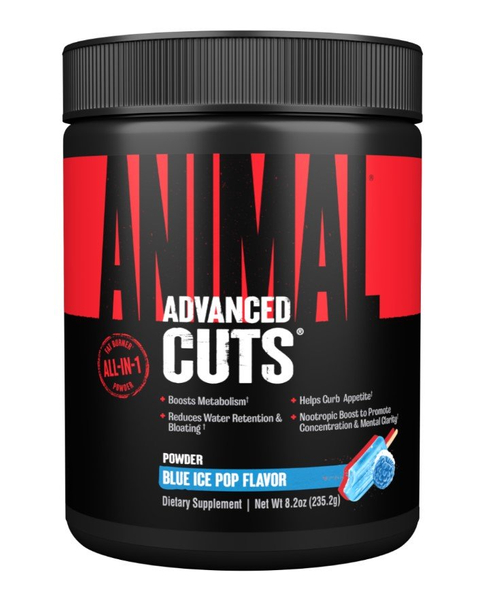 Animal Animal Cuts Termogeniczny Spalacz Tłuszczu w Proszku Blue Ice Pop 235.2g