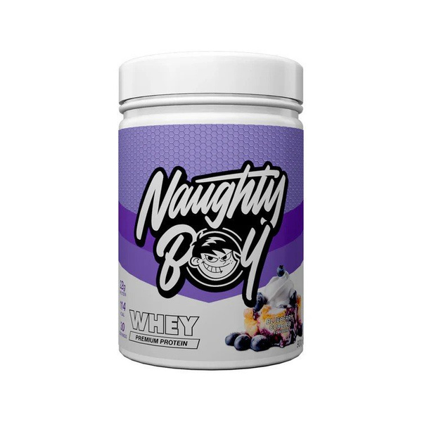 Naughty Boy Advanced Whey Odżywka Białkowa Jagodowa Babeczka na Wzrost Mięśni 900g