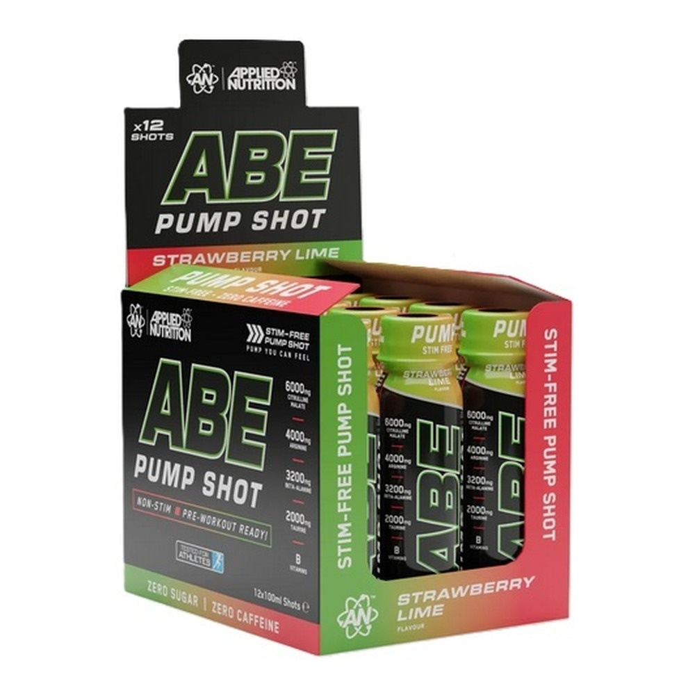 Applied Nutrition ABE Pump Shot, Truskawka i limonka 12 x 100ml