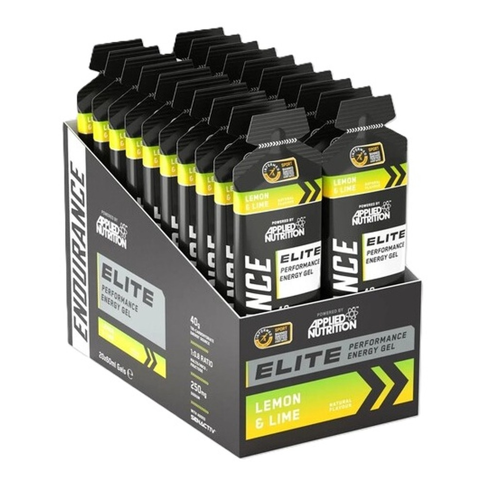Applied Nutrition Endurance Elite Żel energetyczny, Cytryna i limonka 20 x 60ml