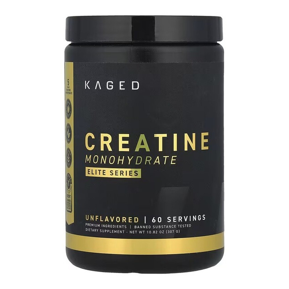 Kaged Muscle Monohydrat Kreatyny Elite Series Bezsmakowy Proszek na Wzrost Mięśni i Wsparcie Siły 307g