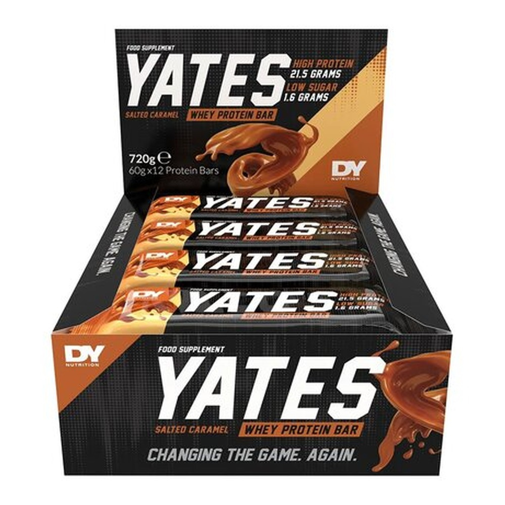 Dorian Yates Yates Protein Bar Baton białkowy, Słony karmel 12 x 60g