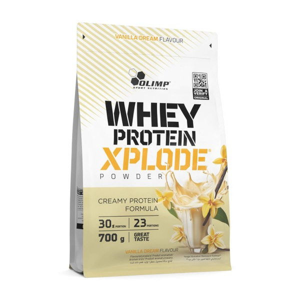 Olimp Nutrition Whey Protein Xplode Vanilla Dream na Wzrost Masy Mięśniowej 700g