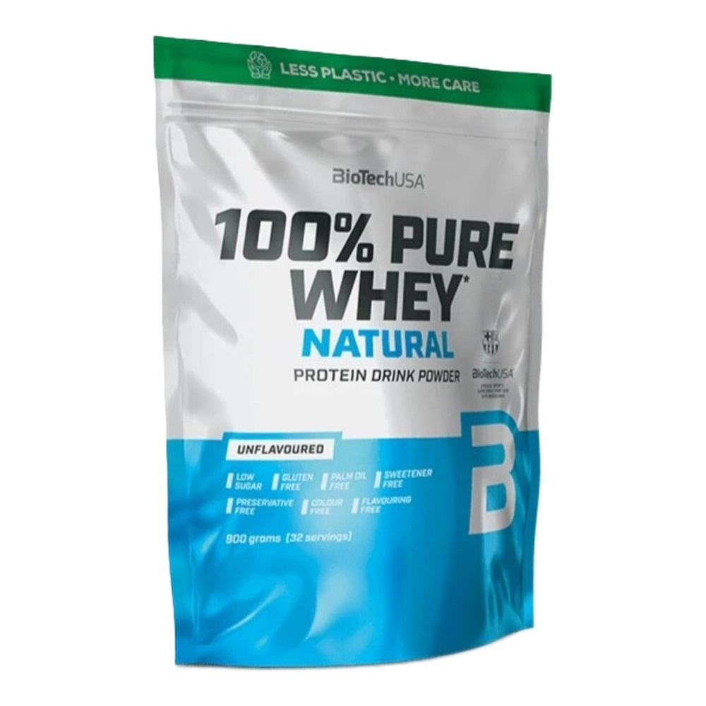 BioTechUSA 100% Pure Whey Białko serwatkowe, Bez smaku 900g