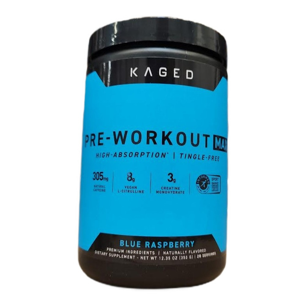 Kaged Muscle Przedtreningówka Max Niebieska Malina 350g