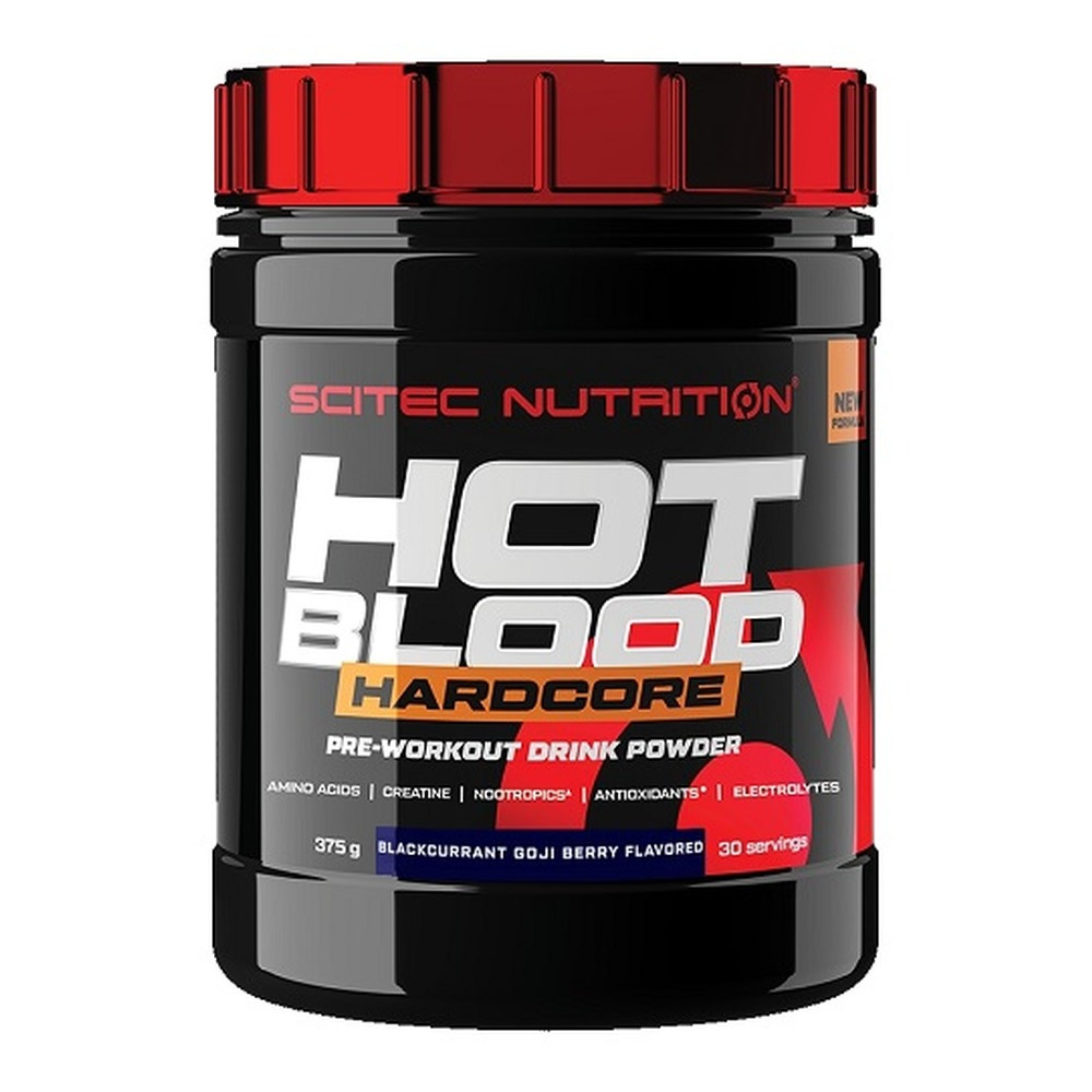 SciTec Hot Blood Hardcore, Blackcurrant Goji Berry - 375g