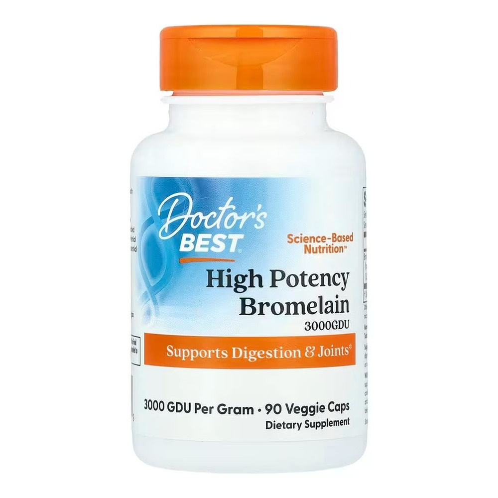 High Potency Bromelain 3000 GDU, 500mg - 90 vcaps