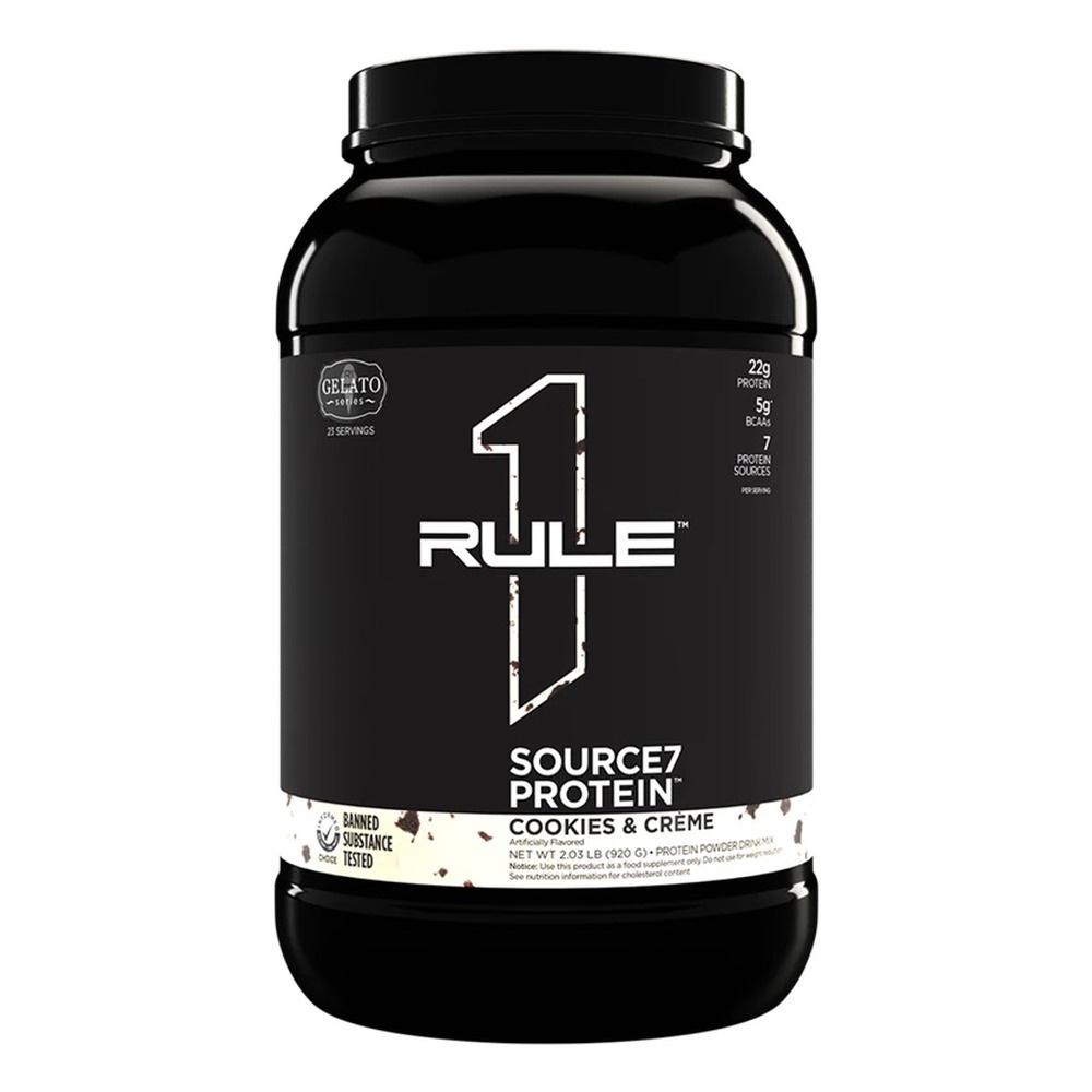 Rule One Source7 Protein, Cookies & Creme Gelato - 920g