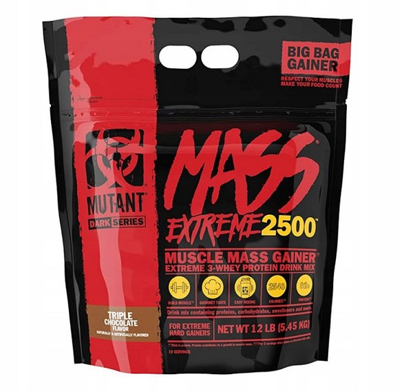 Mutant Mass Extreme 2500, Triple Chocolate - 5450g
