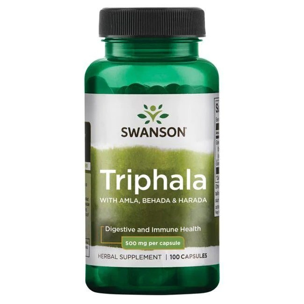 Swanson Triphala 500mg na Wsparcie Trawienia i Oczyszczania 100 Kapsułek