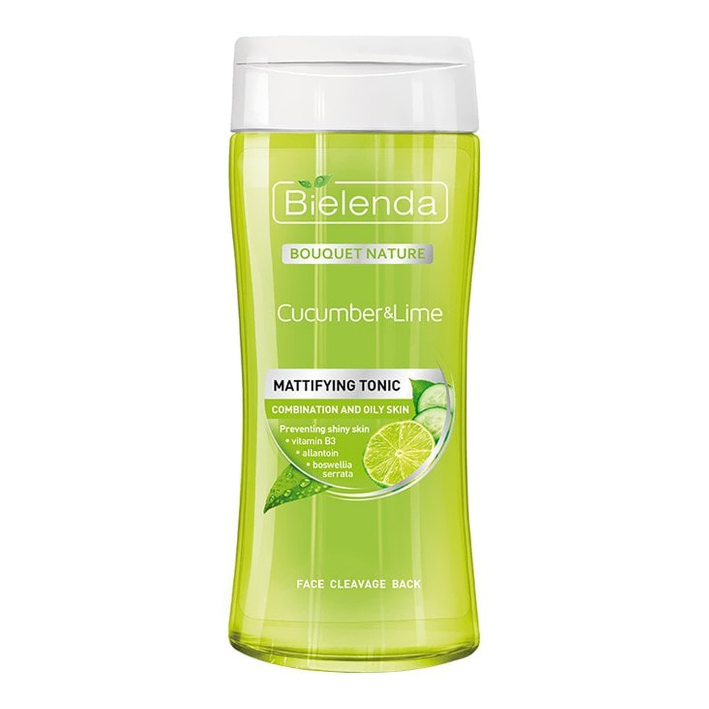Bielenda Tonik Matujący Ogórek i Limonka do Cery Mieszanej i Tłustej 200ml