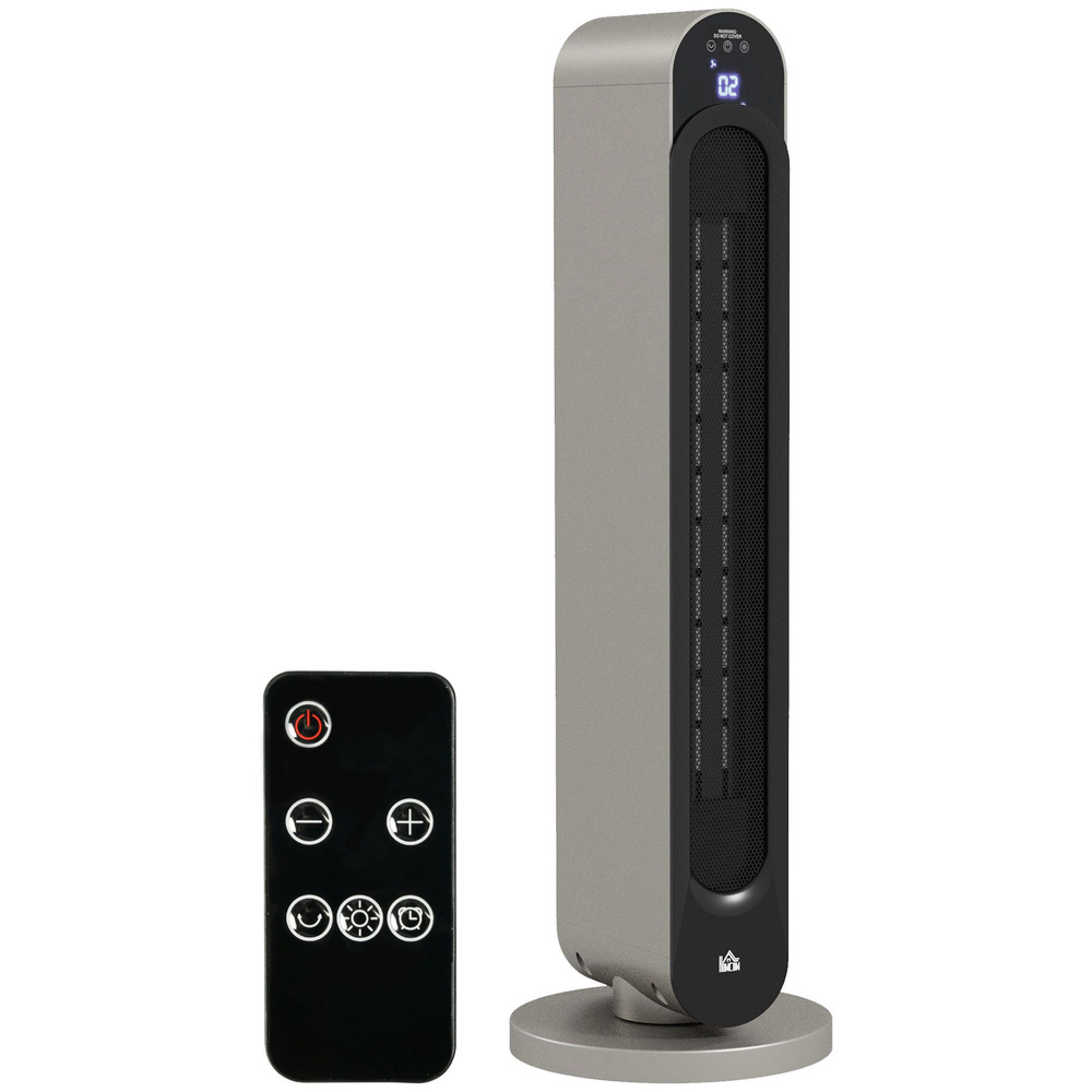HOMCOM 2kW PTC Ceramic Tower Heater, 10-35°C Temperature Range