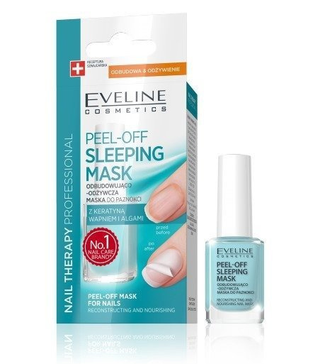 Eveline Nail Therapy Peel Off Sleeping Mask Odbudowująca i Odżywcza Maska do Paznokci 12ml