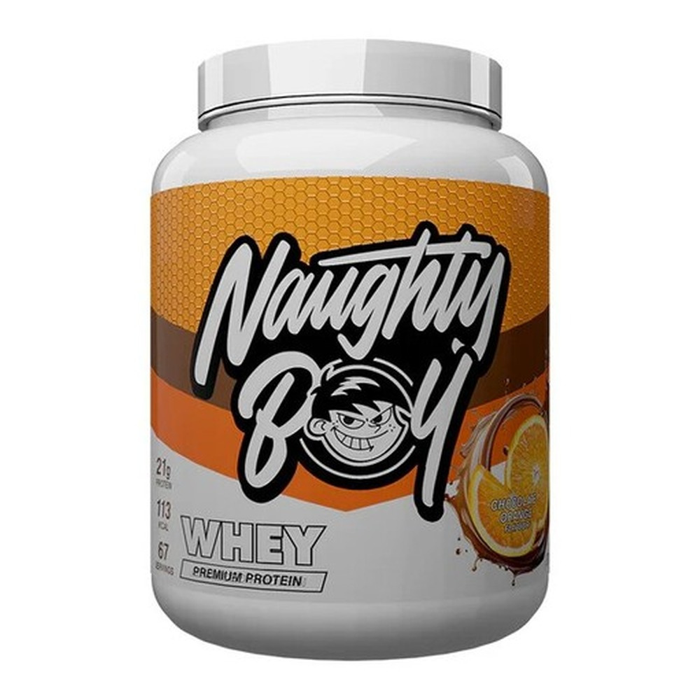 Naughty Boy Advanced Whey Koncentrat Białka Serwatkowego Czekolada Pomarańcza Na Wzrost i Regenerację Mięśni 2010g