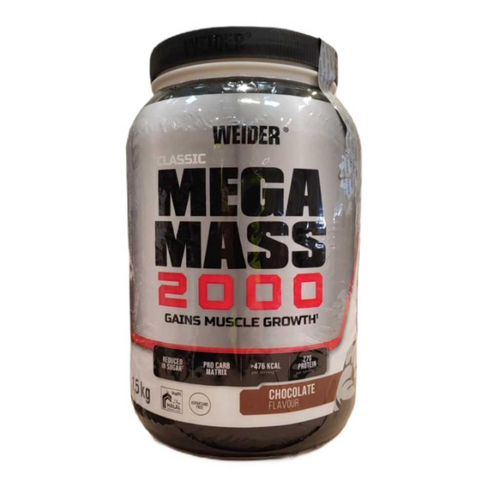 Weider Mega Mass 2000, Chocolate - 1500g