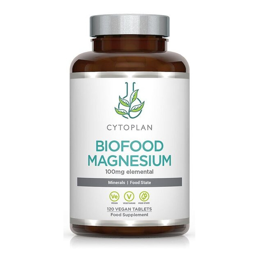 Cytoplan Biofood Magnez w Formie Food-Form Na Energię Mięśnie i Układ Nerwowy 120 Wegańskich Tabletek