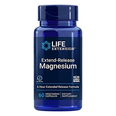 Life Extension Magnez o Przedłużonym Uwalnianiu Na Układ Sercowo-Naczyniowy i Zdrowe Kości 60 Kapsułek