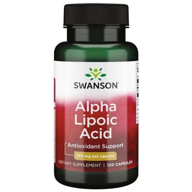 Swanson Kwas Alfa Liponowy 100mg na Wsparcie Antyoksydacyjne 120 Kapsułek