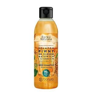 Barwa Naturalna Przywracający Blask Szampon Piwny dla Włosów Matowych i Cienkich 300ml