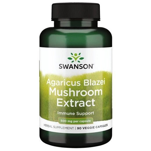 Swanson Agaricus Blazei 500mg na Wsparcie Odporności 90 Kapsułek
