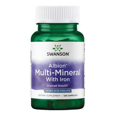 Swanson Albion Multi-Mineral with Iron - 120 caps
