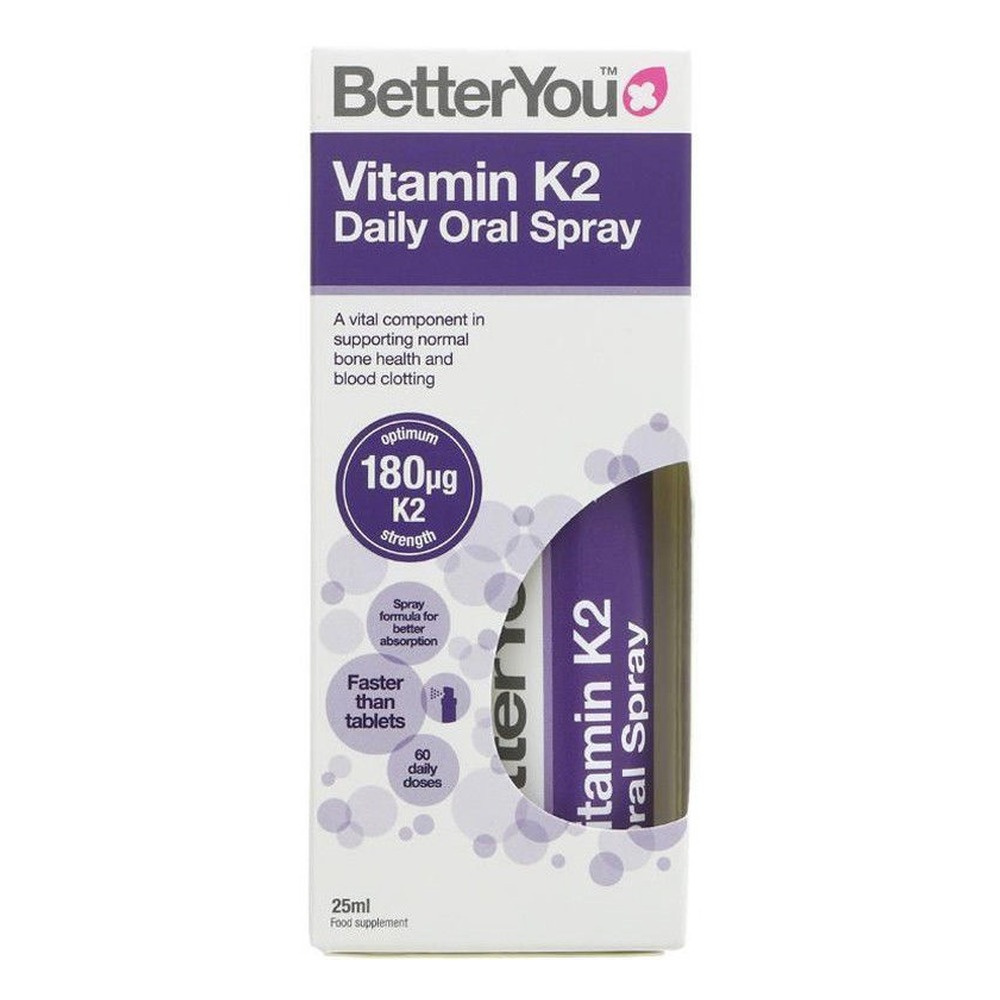 BetterYou Witamina K2 Aerozol Doustny Na Zdrowe Kości i Prawidłowe Krzepnięcie Krwi 25ml