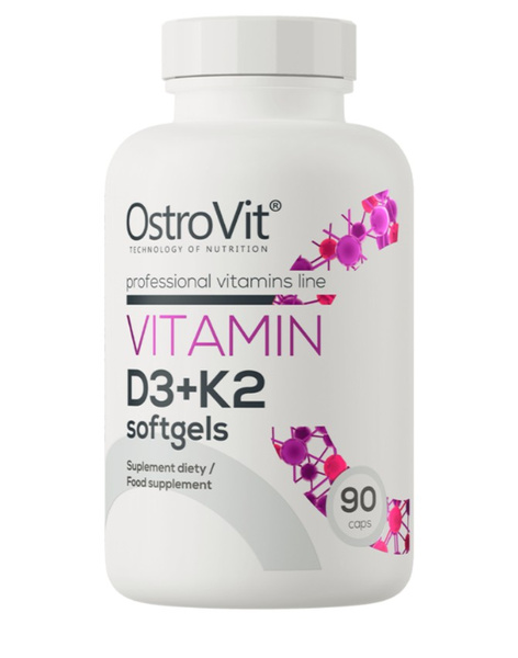 OstroVit Vitamin D3 + K2 - 90 softgels