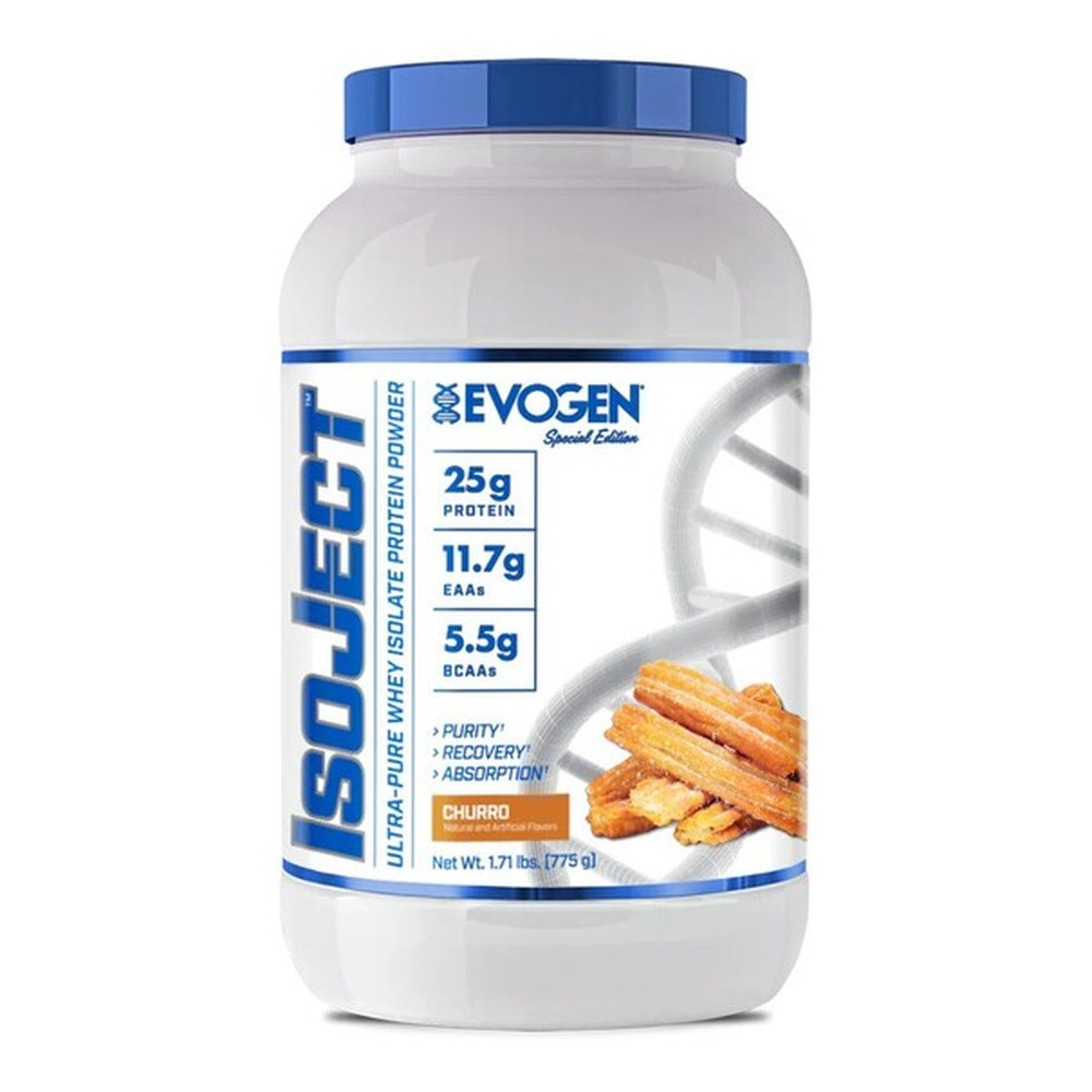Evogen IsoJect Ultra Czysty Izolat Białka Serwatkowego w Proszku Churro 775g