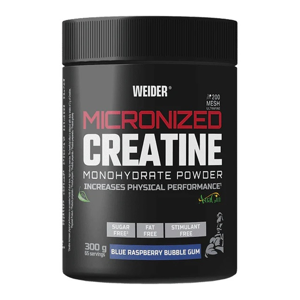 Weider Micronized Creatine, Blue Raspberry Bubble Gum - 300g