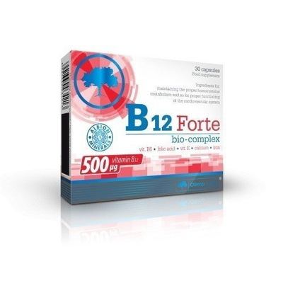 Olimp B12 Forte Bio Complex Wysoka Dawka B12 i Żelazo 30 Kapsułek