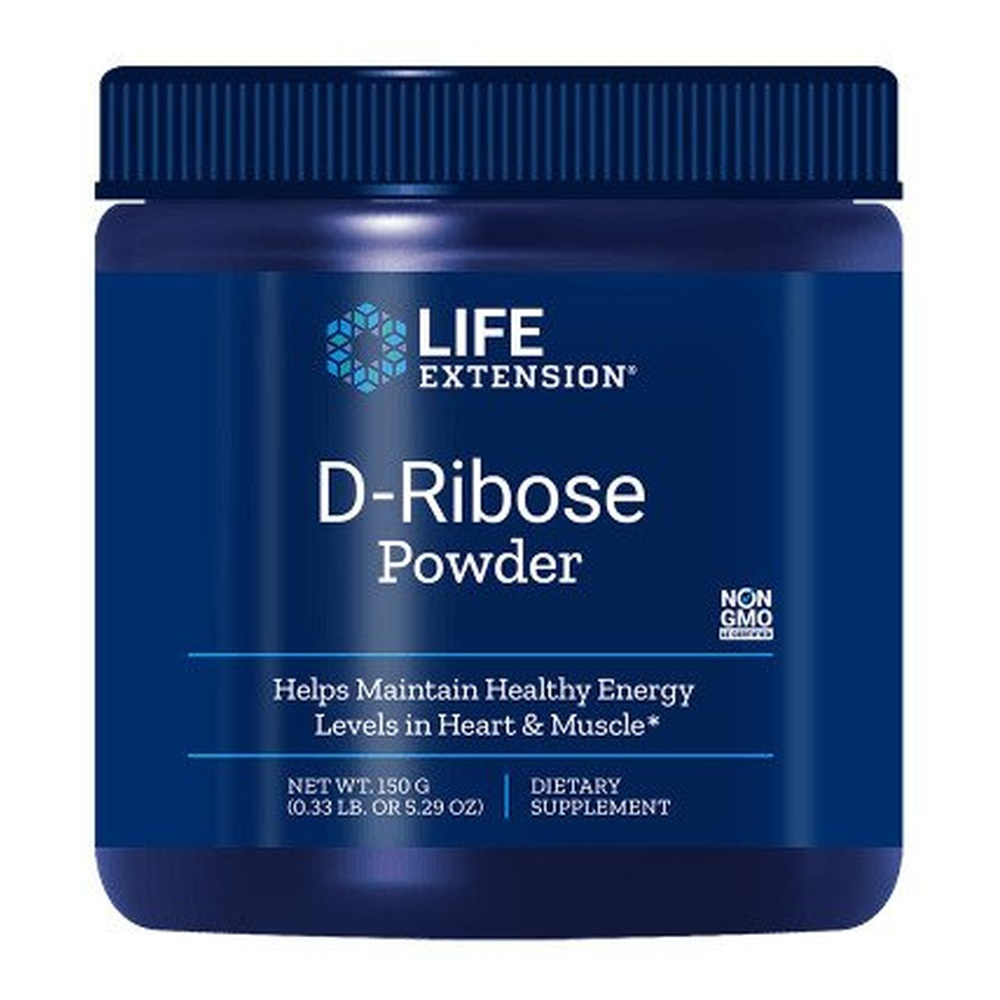 Life Extension D-ryboza w Proszku na Energię Komórkową i Zdrowie Serca 150g