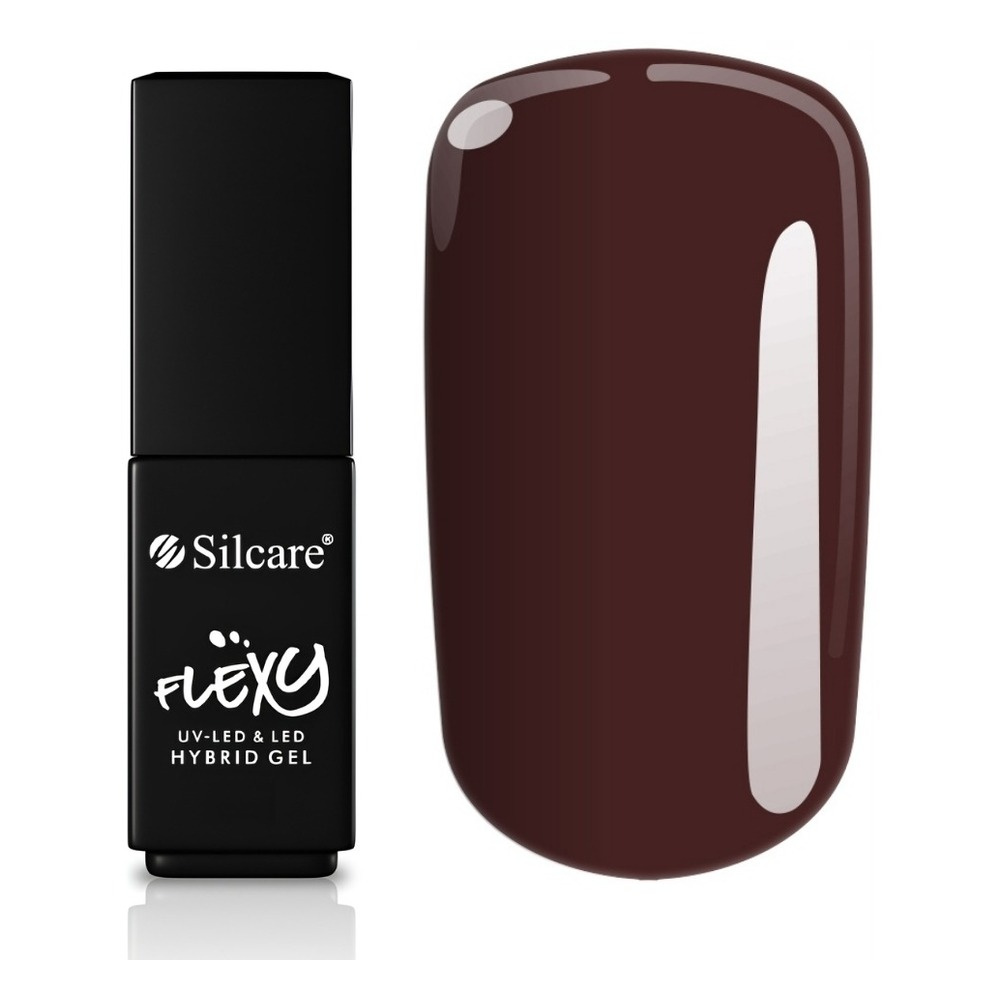 Silcare Flexy lakier hybrydowy UV/LED 142 Chocolate Burgundy 4.5g
