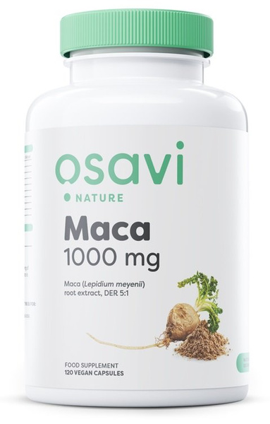 Osavi Maca 1000mg zawierająca korzeń maca 120 kapsułek wegańskich