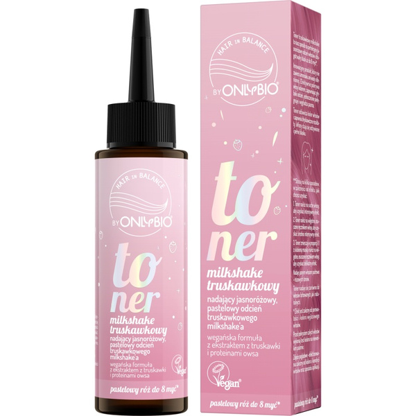 OnlyBio Hair in Balance Toner Truskawkowy do Włosów Blond 100ml